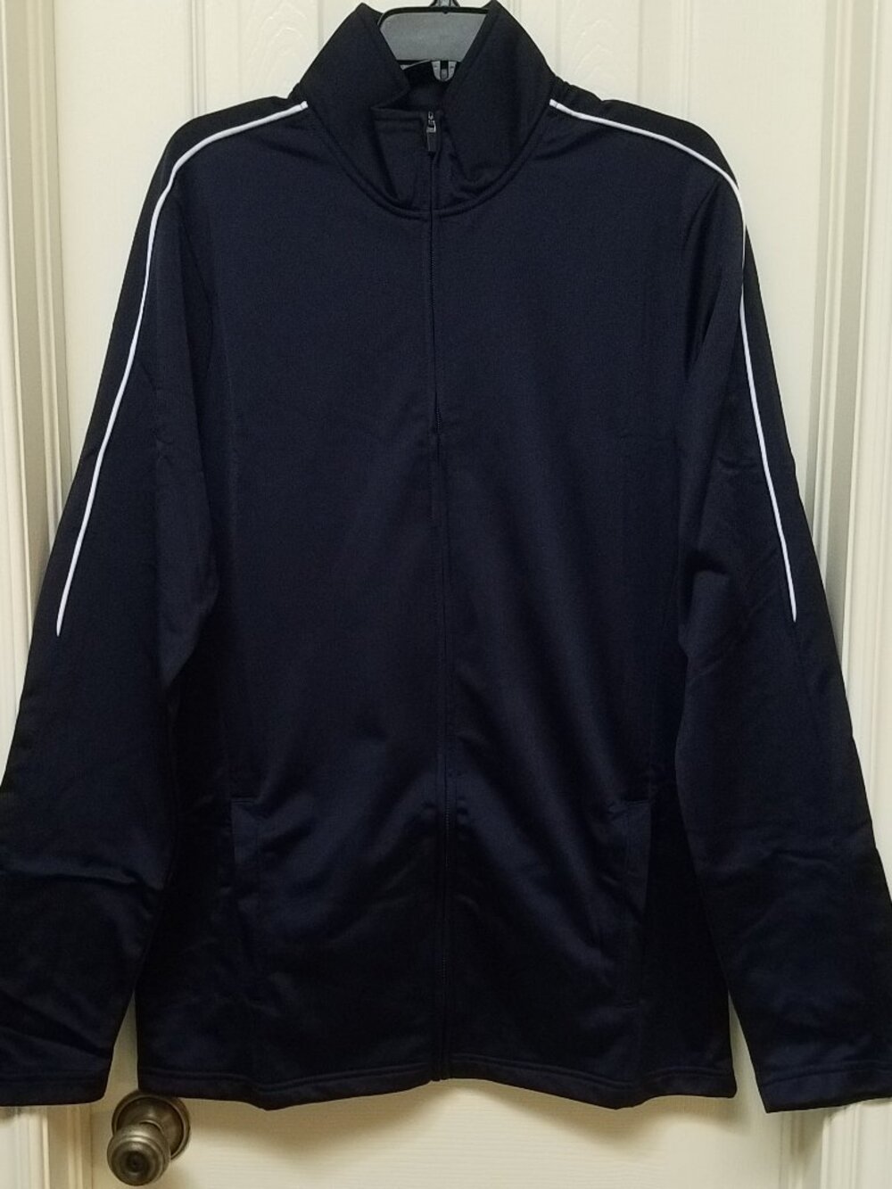 The Foundry Supply Co. Athletic Softshell Jacket Full Zip MT Navy Blue